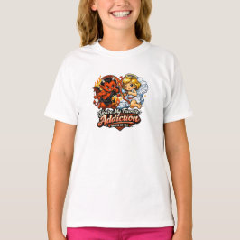 Camiseta Cute Diabo & Anjo Dia dos Namorados Amor Design