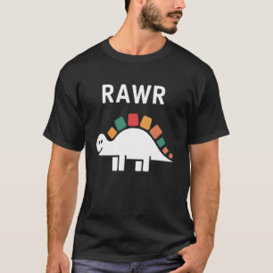 Camiseta Cute Dino Rawr Dinossauro Rugindo Funny Kid Dino C