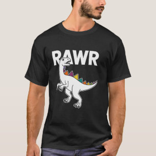 Camiseta Cute Dino Rawr Dinossauro Rugindo Funny Kid Dino C