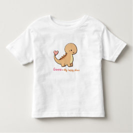 Camiseta Cute Dinosaur Granma My Safe Place Toddler Shirt |