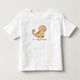 Camiseta Cute Dinosaur I Love My Granpa Toddler Shirt | Gra