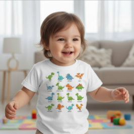 Camiseta Cute Dinosaur Names Educational