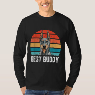 Camiseta Cute Doberman Dog Lover Retro Vintage Funny Best B