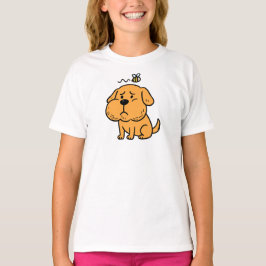 Camiseta Cute Dog Get Stung by Bee