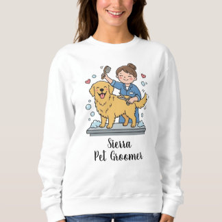 Camiseta Cute Dog Groomer Golden Retriever Business Print