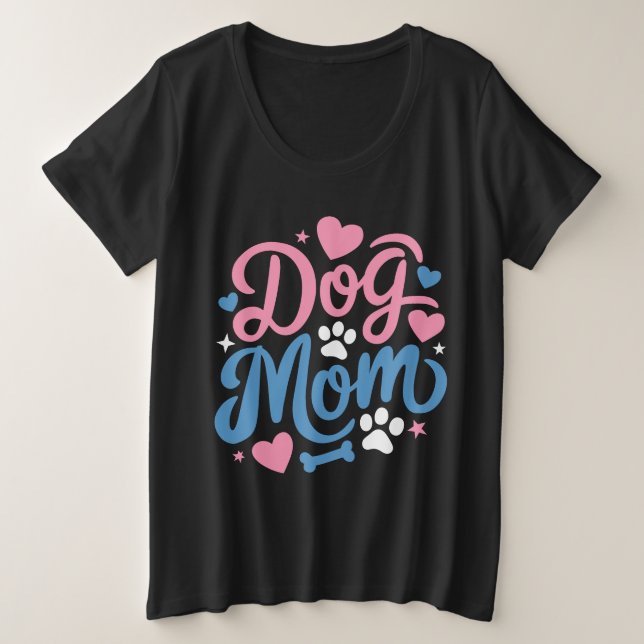 Camiseta Cute dog mom (Frente do Design)