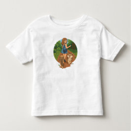 Camiseta Cute Dog Mom Walking Puppies Forest Trail Illustra