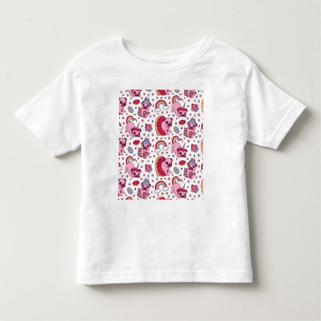 Camiseta Cute dog pattern for dog lovers (Frente)