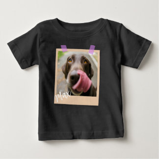 Camiseta Cute Dog Polaroid Style Photo Art