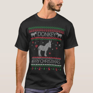 Camiseta Cute Donkey Ugly Sweater Christmas Holiday Winter