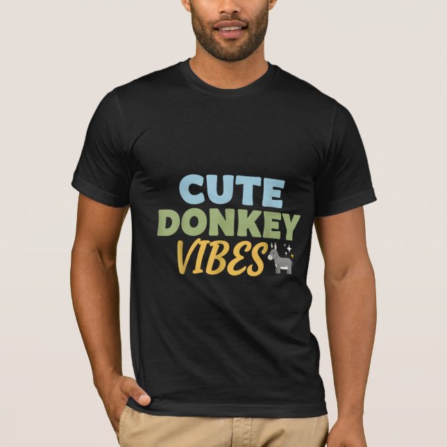 CAMISETA CUTE DONKEY VIBES (Frente)