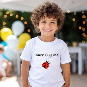 Camiseta Cute Don't me Inseto Lady Bug Color