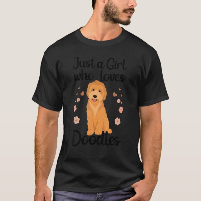 Camiseta Cute Doodle For Women Girls Mom Golden Doodle Dog (Frente)