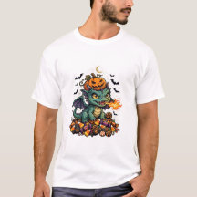 Cute Dragão de Halloween Truque ou Tratamento - Ch