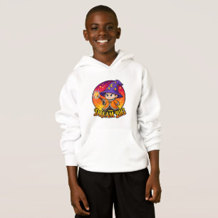 Camiseta Cute Dream Big Wizard Kids Capuz Branco