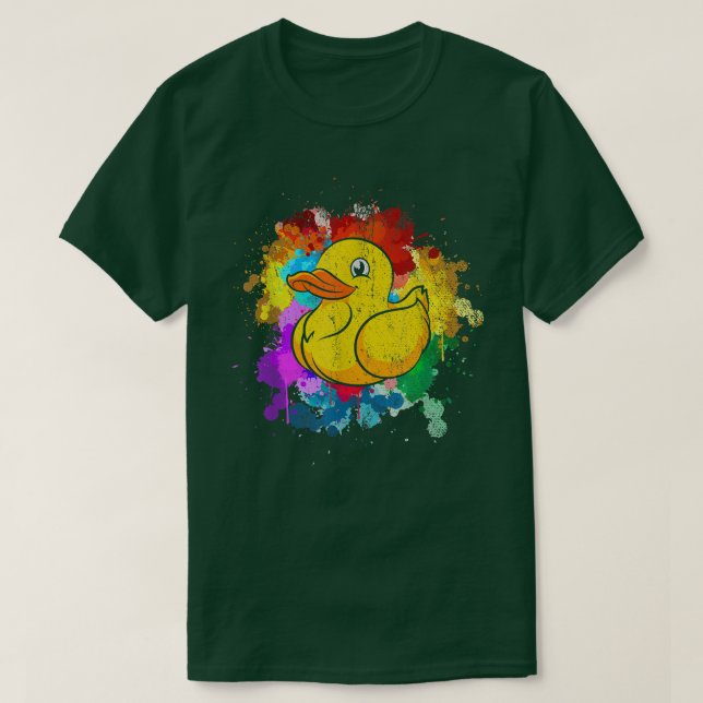 Camiseta Cute Duckie Ducky Bath Toy Colorful (Frente do Design)