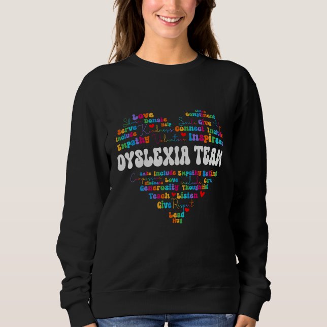 Camiseta Cute Dyslexia Team Appreciation Week back to schoo (Frente)