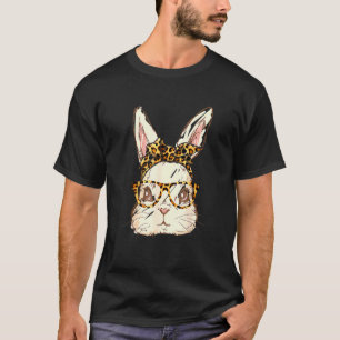 Camiseta Cute Eas Ter Bunny Lepard Ban Dana Sunglass Eas
