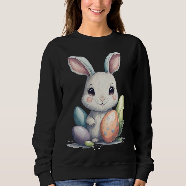 Camiseta Cute Easter Bunny Pun Easter Eggs (Frente)