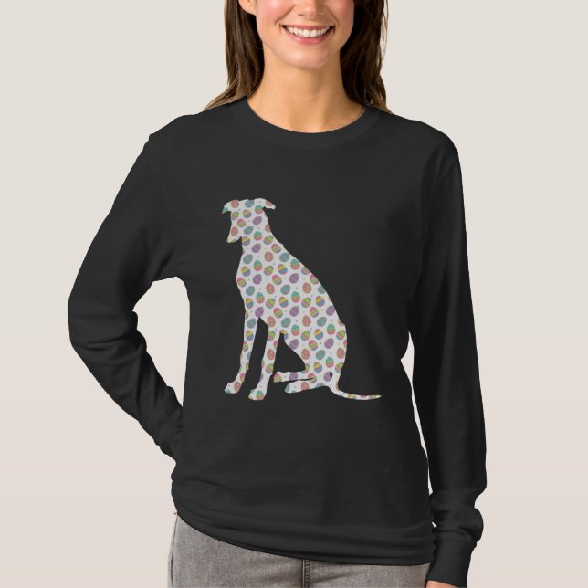 Camiseta Cute Easter Egg Greyhound  Easter Day 2023 (Frente)