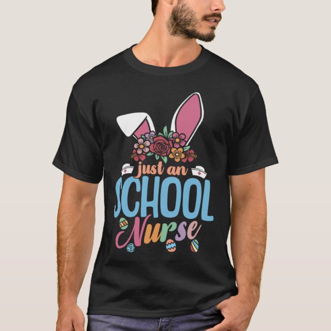 Camiseta Cute Eggcellent School Nurse Easter Bunny Ears Nur (Frente)