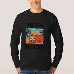 Camiseta Cute Engraçado Preguiçoso Me Leve De Férias
