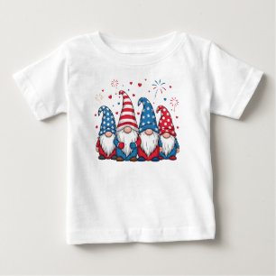Camiseta Cute EUA Gnomos Cartoon Americano-68123 Moletom