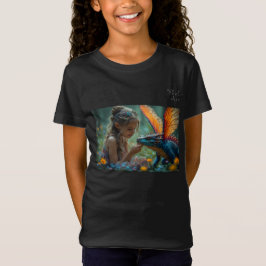 Camiseta Cute Fairy Blue Dragon Design