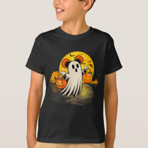 Camiseta Cute Fantasma Guitarra Abóbora de Halloween Doce S