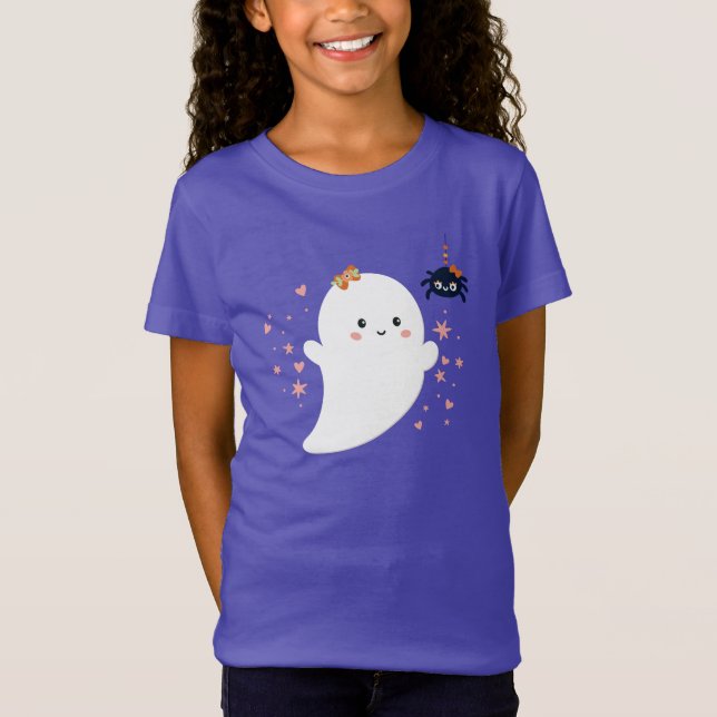 Camiseta Cute Fantasma Halloween (Frente)