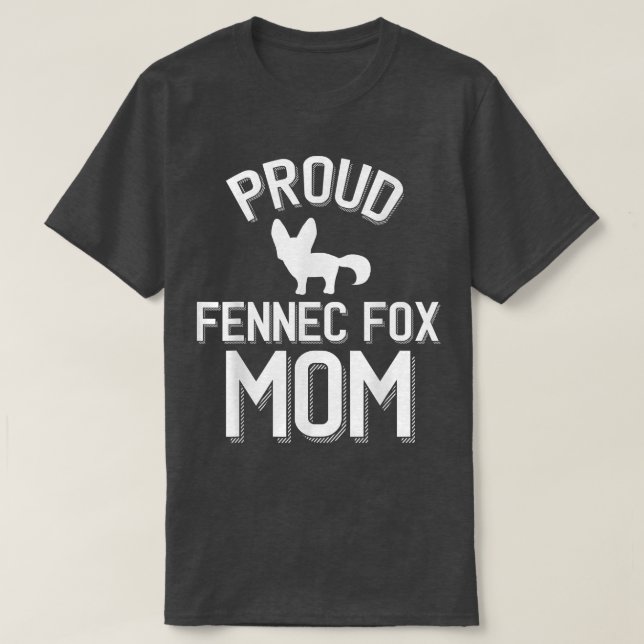 Camiseta Cute Fennec Fo Parente Orgulhoso Fennec Fo Mãe (Frente do Design)