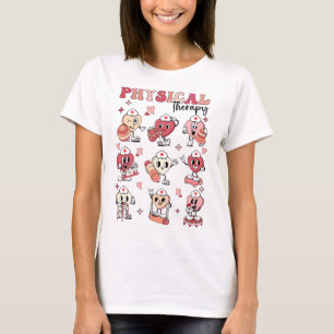 Camiseta Cute Fisioterapia Dia dos Namorados Pt Pta Pediatr
