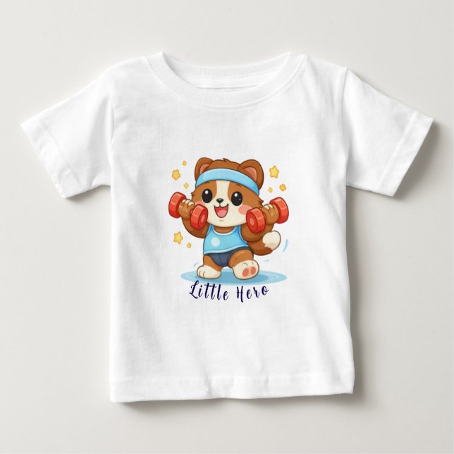 Camiseta Cute Fitness Bear (Frente)