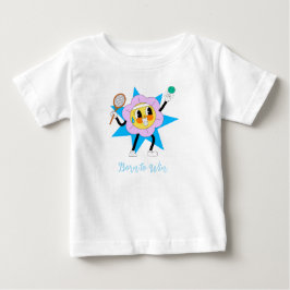 Camiseta Cute Flower Playing Tennis – Funny Sports kids tsh