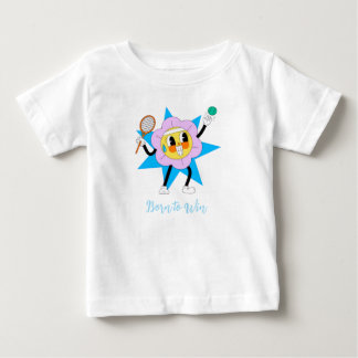Camiseta Cute Flower Playing Tennis – Funny Sports kids tsh