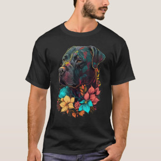 Camiseta Cute Flower summer Floral Cane Corso