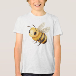 Camiseta Cute Fluffy Bumblebee Character Illustration