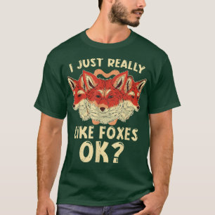Camiseta Cute Foes Engraçado Floresta Amante de os animais 