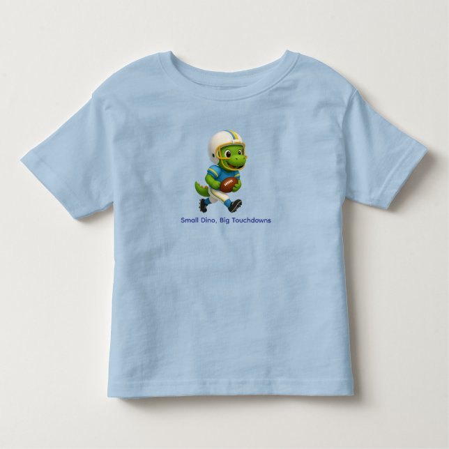 Camiseta Cute Football Dino Shirt for Kids (Frente)