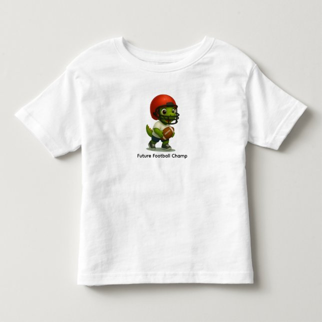 Camiseta Cute Football Dino Shirt for toddlers (Frente)