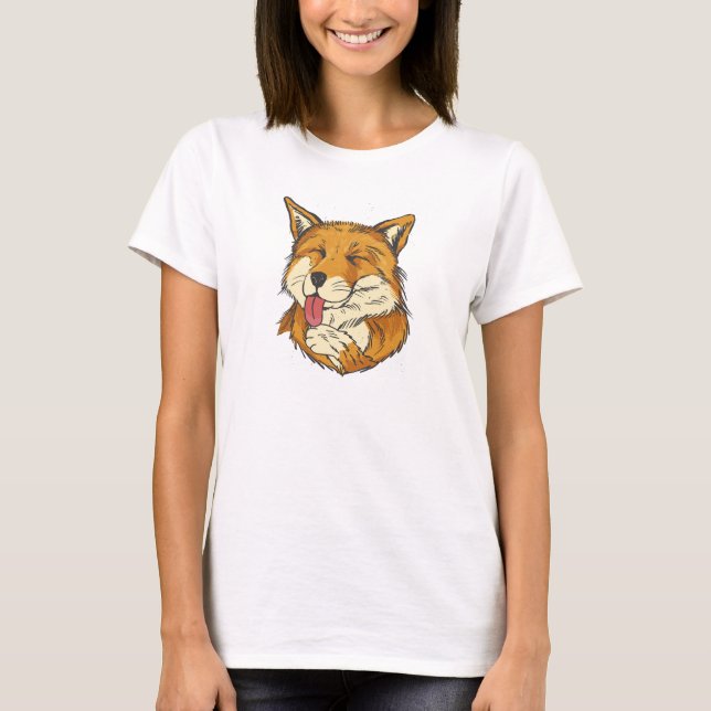 Camiseta cute fox (Frente)