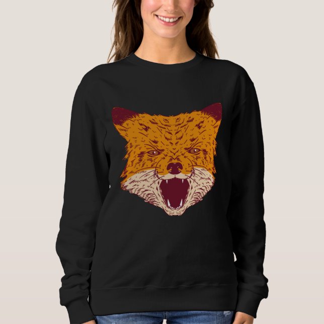 Camiseta Cute  Fox Howling Artwork (Frente)