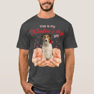 Camiseta Cute Fox Terrier This Is My Valentine's Day Pajama