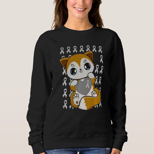 Camiseta Cute Fox With Ribbon For Dyslexia Awareness   (Frente)