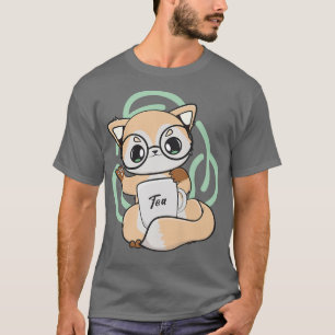 Camiseta Cute Fox With Tora Milk Bubble Tea And Boba Premiu