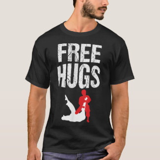 Camiseta Cute Free Hugs Jiu Jitsu BJJ Artes Marciais