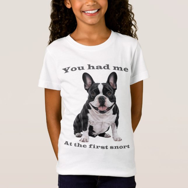 Camiseta Cute French Bulldog Shirt for Kids – You Had Me at (Frente)