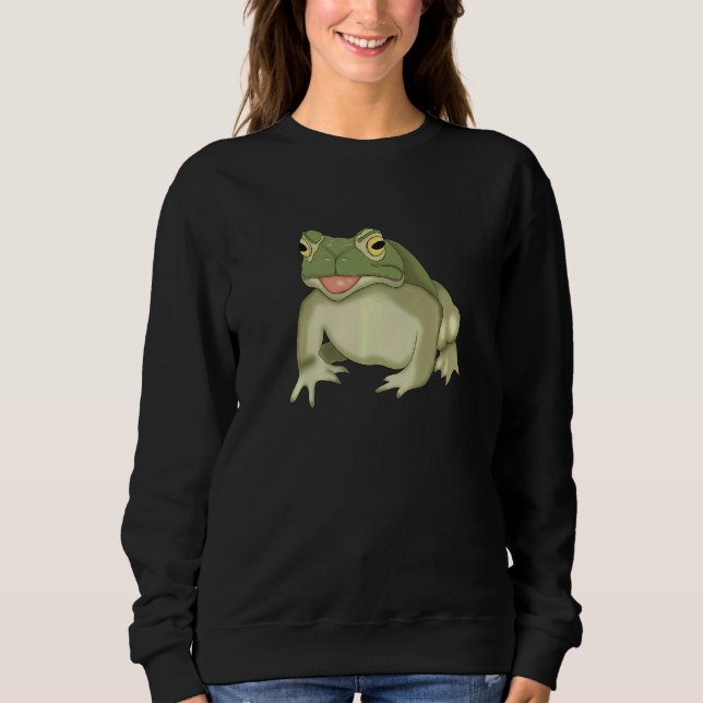 Camiseta Cute Frog Sitting Amphibian for Kids Green Frog (Frente)