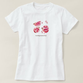 Camiseta Cute fruit aesthetic pomegranate pink 