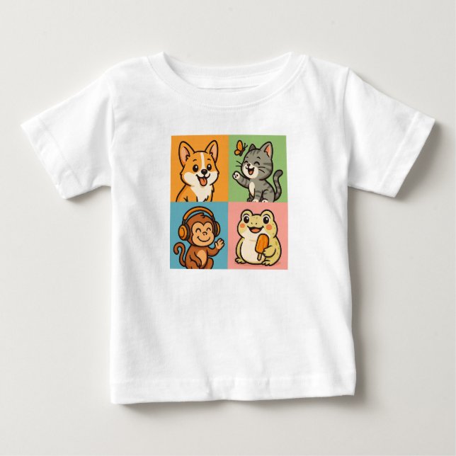 Camiseta Cute funny Animals (Frente)